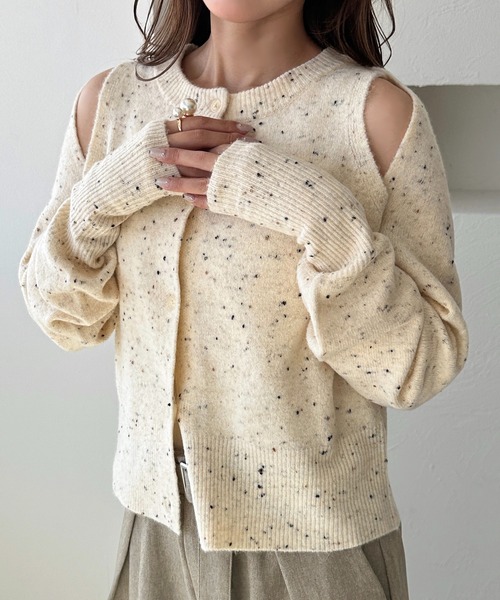 apres jour clair(アプレジュールクレア)の「【apres jour clair】2way肩開きデザインボレロトップス【ZOZOTOWN限定アイテム】(ニット/セーター・レディース・ピンクベージュ/アイボリー・フリー/X-LARGE)」の19枚目の写真