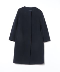 セール】ウールリバー ケープ ジャケット（ノーカラーコート）｜23区