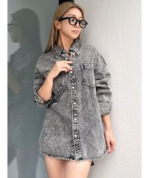 GYDA | ケミカルデニムLOOSEシャツ(シャツ/ブラウス)