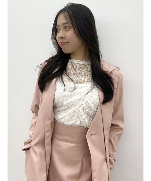 dazzlin(ダズリン)の「ギャザーリボンレーストップス(Tシャツ/カットソー・レディース・ブルー/オフホワイト/グリーン/パープル/ブラック・FREE)」の17枚目の写真