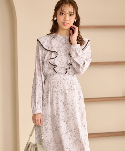 alotta（アロッタ）の「お客様企画フリルデザインワンピ（ショート）（ワンピース・レディース・ラベンダー/ピンク系その他・M/L/LL/3L）」の7枚目の写真