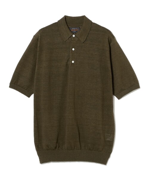 BEAMS PLUS（ビームスプラス）の「ヘンプ ニット ポロシャツ（ポロシャツ・メンズ・ライトグレー/ネイビー/ベージュ/ダークグリーン/ブラック・XL/M/S/L）」の21枚目の写真