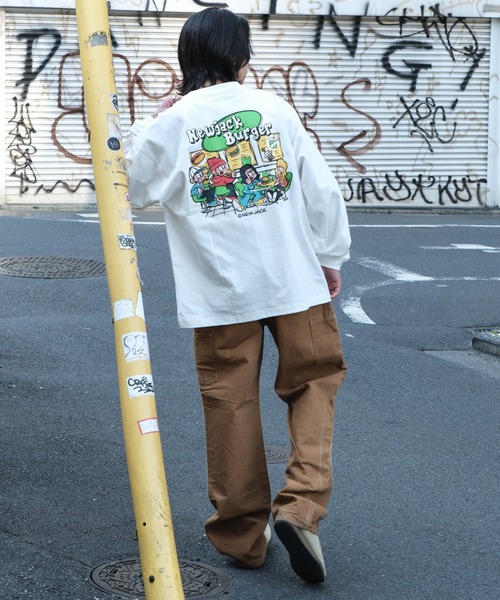 NEW JACK（ニュージャック）の「∴WEGO/別注NEW JACKグラフィックロンT（Tシャツ/カットソー・メンズ・ブラック/ホワイト・MEDIUM/LARGE）」の10枚目の写真