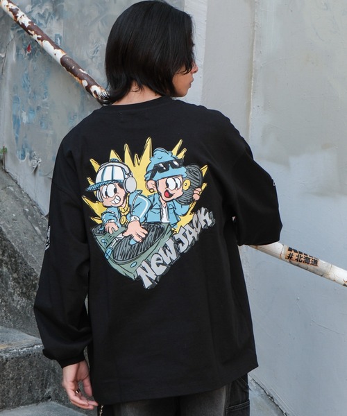 NEW JACK（ニュージャック）の「∴WEGO/別注NEW JACKグラフィックロンT（Tシャツ/カットソー・メンズ・ブラック/ホワイト・MEDIUM/LARGE）」の13枚目の写真
