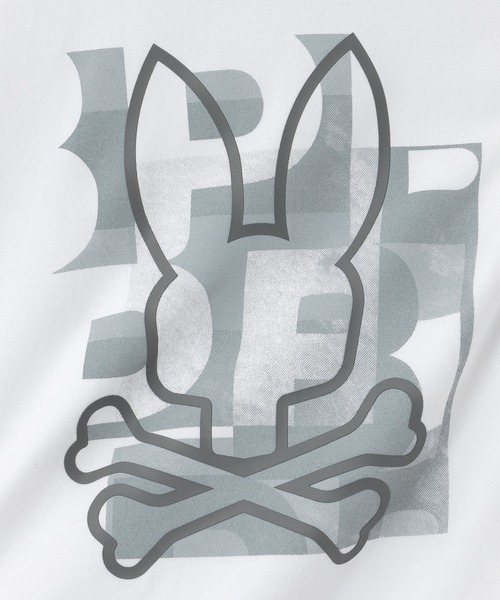 Psycho Bunny（サイコバニー）の「モザイクアウトラインバニー ロングスリーブTシャツ（Tシャツ/カットソー・メンズ・ホワイト/ブラック・SMALL/MEDIUM/LARGE/X-LARGE）」の10枚目の写真