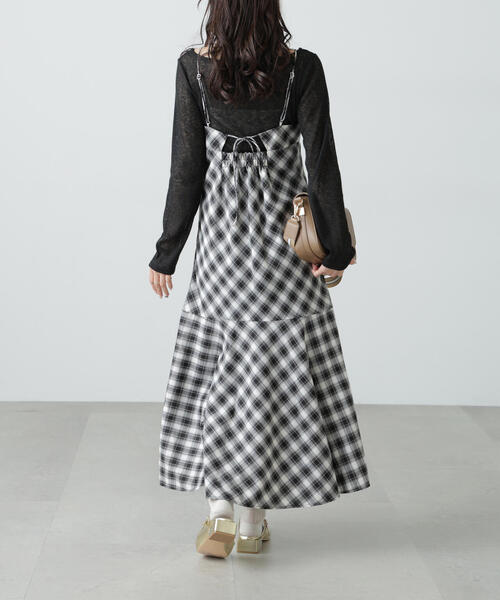 FREE'S MART（フリーズマート）の「◆【3サイズ展開XS-M】2ストラップマーメイドキャミワンピース【低身長サイズ有】（ワンピース・レディース・ブラック系その他2/ブラウン系その他/ブラック系その他/ブラック・SMALL/MEDIUM/X-SMALL）」の13枚目の写真