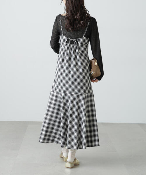 FREE'S MART（フリーズマート）の「◆【3サイズ展開XS-M】2ストラップマーメイドキャミワンピース【低身長サイズ有】（ワンピース・レディース・ブラック系その他2/ブラウン系その他/ブラック系その他/ブラック・SMALL/MEDIUM/X-SMALL）」の15枚目の写真