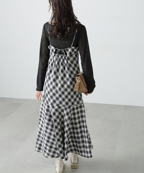 FREE'S MART（フリーズマート）の「◆【3サイズ展開XS-M】2ストラップマーメイドキャミワンピース【低身長サイズ有】（ワンピース・レディース・ブラック系その他2/ブラウン系その他/ブラック系その他/ブラック・SMALL/MEDIUM/X-SMALL）」の16枚目の写真