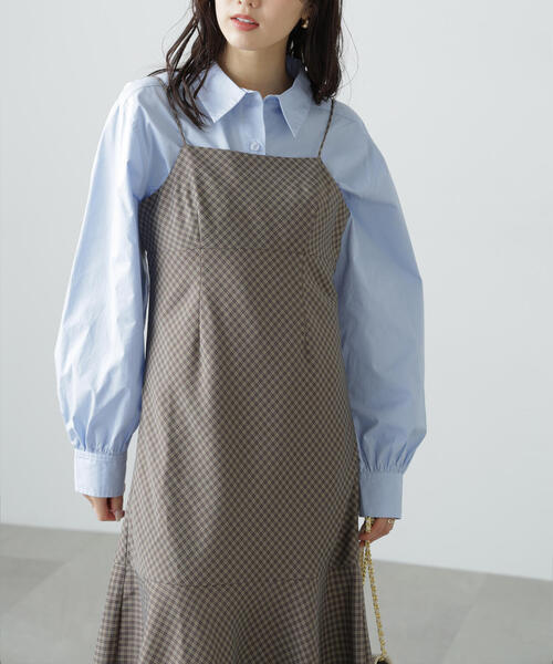 FREE'S MART（フリーズマート）の「◆【3サイズ展開XS-M】2ストラップマーメイドキャミワンピース【低身長サイズ有】（ワンピース・レディース・ブラック系その他2/ブラウン系その他/ブラック系その他/ブラック・SMALL/MEDIUM/X-SMALL）」の21枚目の写真