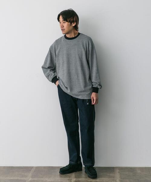 Gramicci（グラミチ）の「『別注』Gramicci　Mountain Tuck Pants（デニムパンツ・メンズ・ブラック/インディゴブルー/ライトインディゴブルー/ワンウォッシュ・SMALL/X-LARGE/LARGE/MEDIUM）」の7枚目の写真