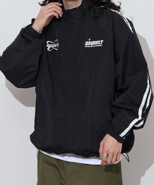 gear for sportナイロンジャケット Lブラック企業ロゴ短丈古着レア gear for sportナイロンジャケット Lブラック企業ロゴ短丈古着