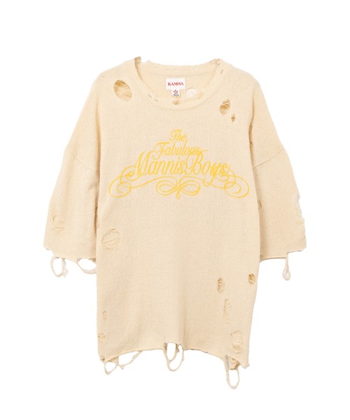 KAMIYA（カミヤ）の「Distressed Knit T-Shirt（Tシャツ/カットソー