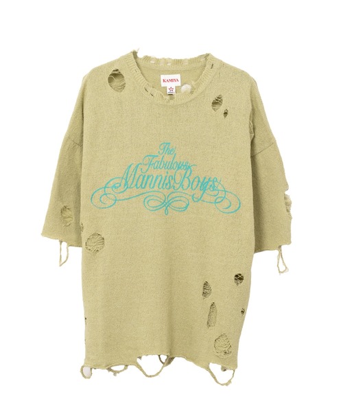 KAMIYA（カミヤ）の「Distressed Knit T-Shirt（Tシャツ/カットソー