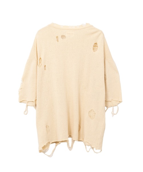 KAMIYA（カミヤ）の「Distressed Knit T-Shirt（Tシャツ/カットソー