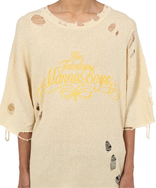 KAMIYA（カミヤ）の「Distressed Knit T-Shirt（Tシャツ/カットソー