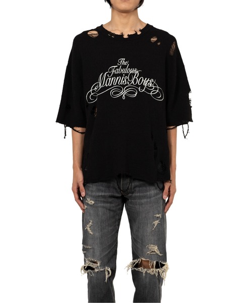 KAMIYA（カミヤ）の「Distressed Knit T-Shirt（Tシャツ/カットソー