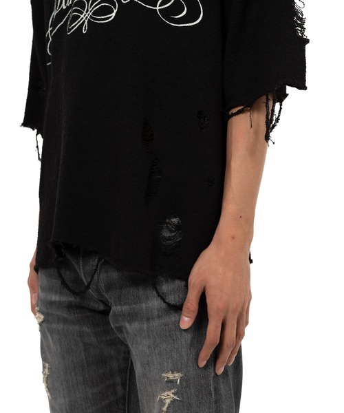 KAMIYA（カミヤ）の「Distressed Knit T-Shirt（Tシャツ/カットソー