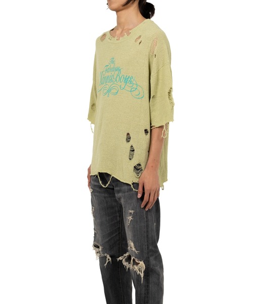 KAMIYA（カミヤ）の「Distressed Knit T-Shirt（Tシャツ/カットソー