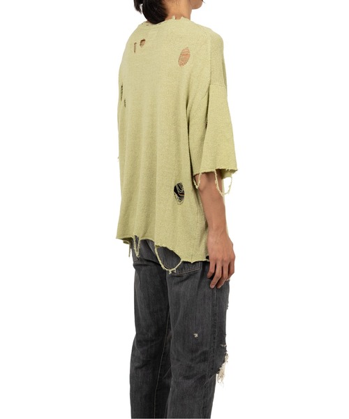 KAMIYA（カミヤ）の「Distressed Knit T-Shirt（Tシャツ/カットソー