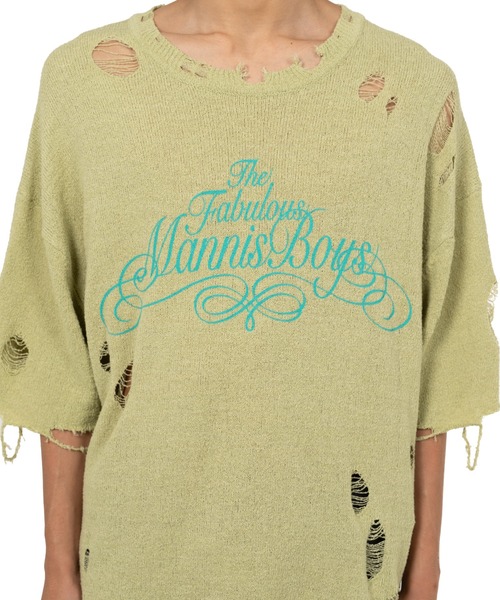 KAMIYA（カミヤ）の「Distressed Knit T-Shirt（Tシャツ/カットソー