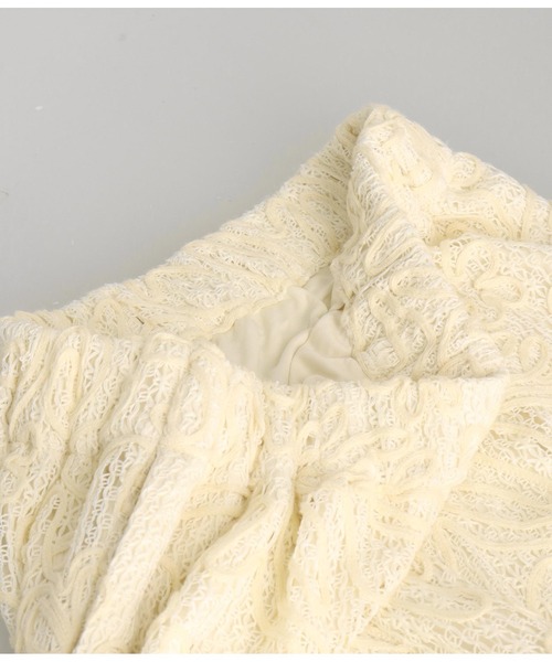 Settimissimo（セッティミッシモ）の「フラワーコード刺繍 ワイド ロング パンツ（その他パンツ・レディース・アイボリー/ブラウン・FREE）」の11枚目の写真