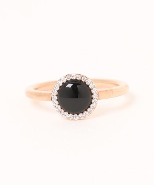Daniel Wellington(ダニエルウェリントン)の「Audrey Ring Black Agathe ブラックアゲート 天然石リング ローズゴールド/ゴールド/シルバー(リング・レディース・シルバー/ピンクゴールド/イエローゴールド・58/56/54/52/50/48/62/60)」の2枚目の写真