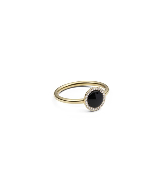Daniel Wellington(ダニエルウェリントン)の「Audrey Ring Black Agathe ブラックアゲート 天然石リング ローズゴールド/ゴールド/シルバー(リング・レディース・シルバー/ピンクゴールド/イエローゴールド・58/56/54/52/50/48/62/60)」の6枚目の写真