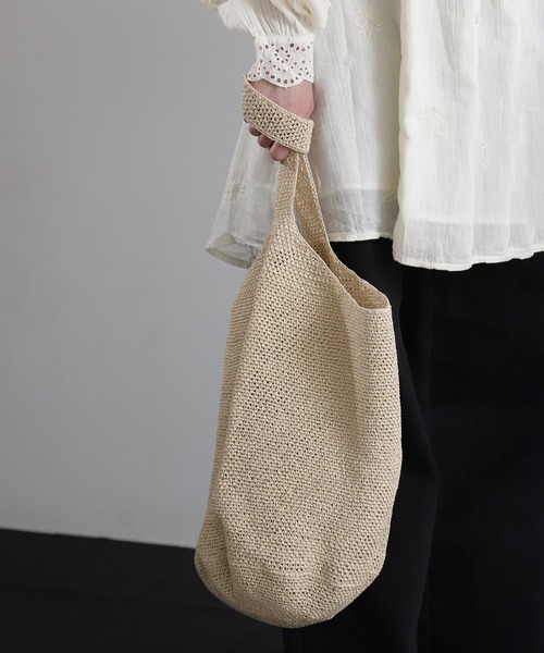 ROSE BUD（ローズバッド）の「ワンハンドルバッグ（ショルダーバッグ・レディース・ブルー/ベージュ・ONE SIZE）」の2枚目の写真