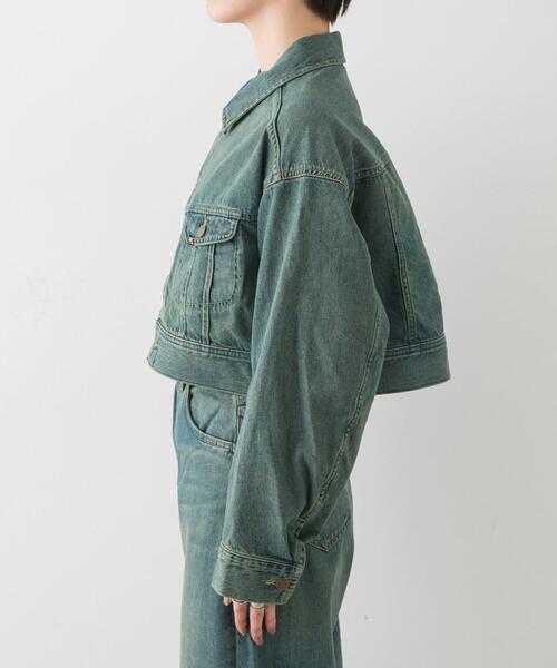 SENSE OF PLACE by URBAN RESEARCH（センスオブプレイスバイアーバンリサーチ）の「『別注』Lee101×SENSE OF PLACE　JACKET（デニムジャケット・レディース・グリーン系その他/ブラウン系その他・FREE）」の6枚目の写真