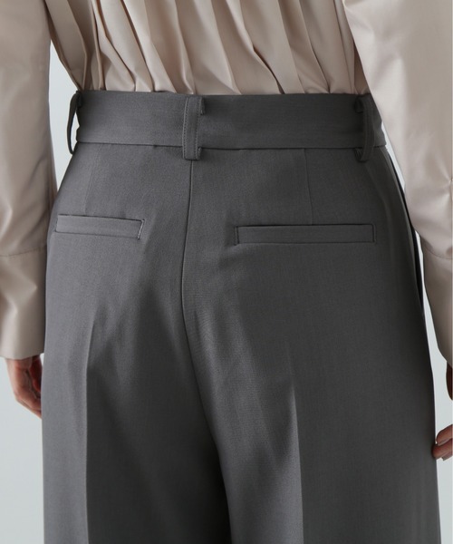 N.（N. Natural Beauty Basic）（エヌエヌナチュラルビューティーベーシック）の「スラックスワイドパンツ（スラックス・レディース・イエロー/ブラウン/グレー・SMALL/MEDIUM）」の17枚目の写真