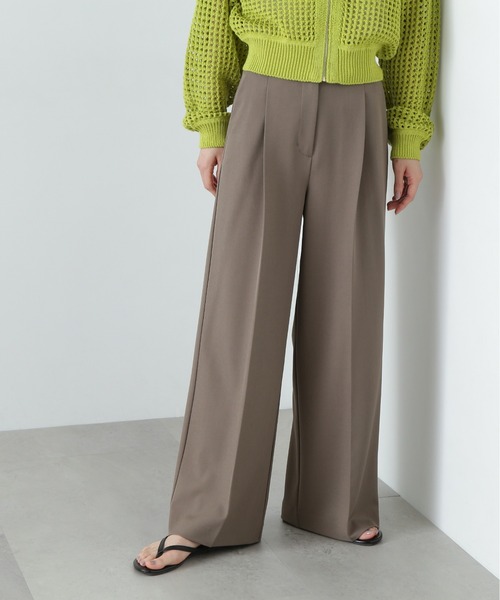 N.（N. Natural Beauty Basic）（エヌエヌナチュラルビューティーベーシック）の「スラックスワイドパンツ（スラックス・レディース・イエロー/ブラウン/グレー・SMALL/MEDIUM）」の20枚目の写真