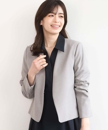 OFUON le MK（オフオンルエムケー）の「[セットアップ対応]カラーレスジャケット 洗える（ノーカラージャケット）」