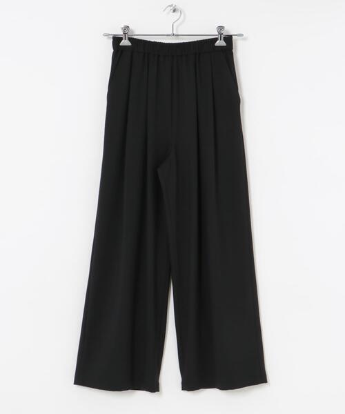 URBAN RESEARCH（アーバンリサーチ）の「『3サイズ展開』『イージーケア』タックギャザーストレートパンツ（その他パンツ・レディース・チャコールグレー/ブラック/ベージュ系その他/ストライプ・38/36/40）」の14枚目の写真