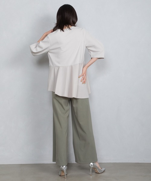 MARECHAL TERRE(マルシャルテル)の「セミワイドギャザーパンツ(その他パンツ・レディース・ブラック/グレー/ライトカーキ/ライトベージュ・SMALL/LARGE/MEDIUM)」の21枚目の写真