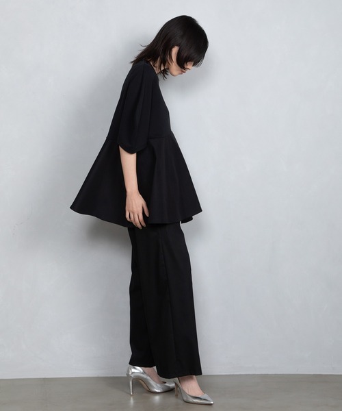 MARECHAL TERRE(マルシャルテル)の「セミワイドギャザーパンツ(その他パンツ・レディース・ブラック/グレー/ライトカーキ/ライトベージュ・SMALL/LARGE/MEDIUM)」の17枚目の写真