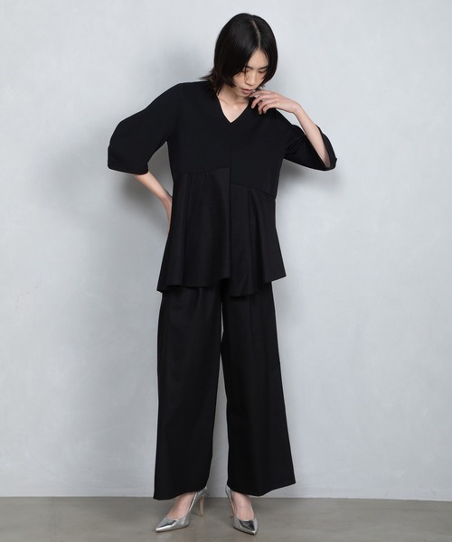 MARECHAL TERRE(マルシャルテル)の「セミワイドギャザーパンツ(その他パンツ・レディース・ブラック/グレー/ライトカーキ/ライトベージュ・SMALL/LARGE/MEDIUM)」の18枚目の写真