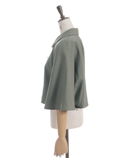（限定】 axes femme ナポレオンマント風二 ート (カーキ) axes femme（アクシーズファム）の「ナポレオンマント風コート
