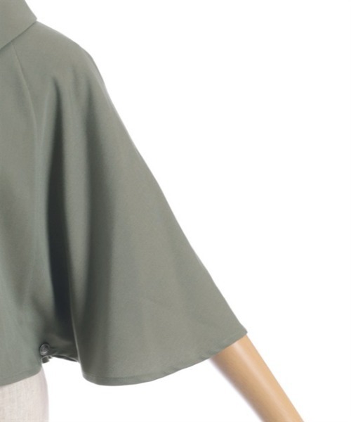 axes femme（アクシーズファム）の「ナポレオンケープジャケット（テーラードジャケット・レディース・グレー/ブラウン/ブラック/カーキ・FREE）」の16枚目の写真