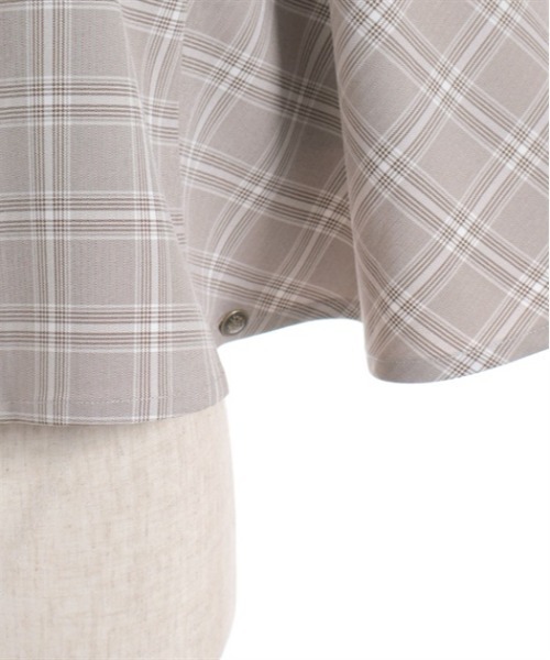 axes femme（アクシーズファム）の「ナポレオンケープジャケット（テーラードジャケット・レディース・グレー/ブラウン/ブラック/カーキ・FREE）」の21枚目の写真