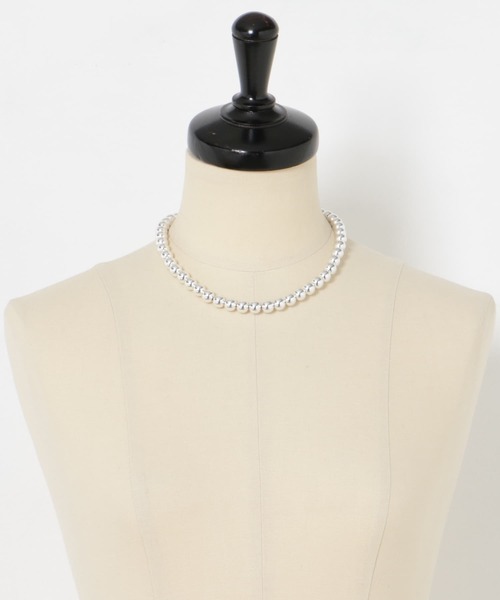URBAN RESEARCH（アーバンリサーチ）の「decor『デコール』　Hematite8mmBallchoker（ネックレス・レディース・シルバー・-）」の10枚目の写真