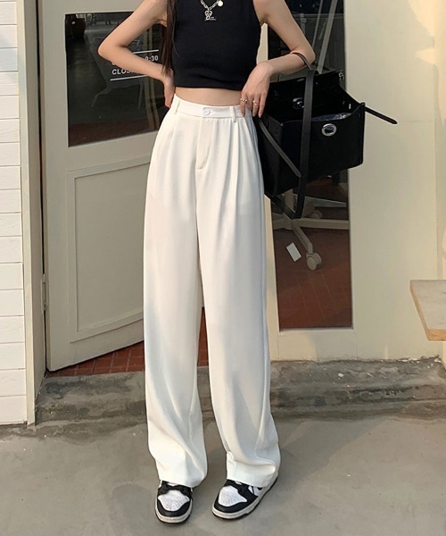SallyLunn(サリーラン)の「スラックスハイウエストパンツ(スラックス・レディース・ピンク/ホワイト/ブラック・MEDIUM/LARGE)」の6枚目の写真