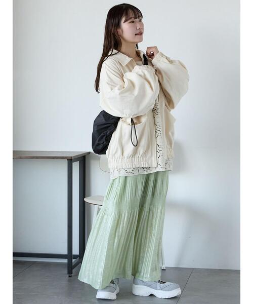 ehka sopo（エヘカソポ）の「ジップアップブルゾン（ブルゾン・レディース・カーキ/キナリ/ベージュ・F）」の18枚目の写真