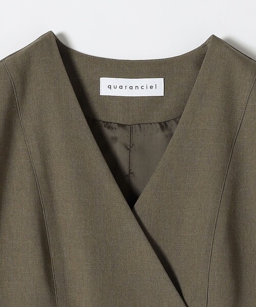 quaranciel(カランシエル)の「quaranciel: Vカラー ロング ジレ ワンピース(ワンピース・レディース・ネイビー/カーキ・ONE SIZE)」の21枚目の写真