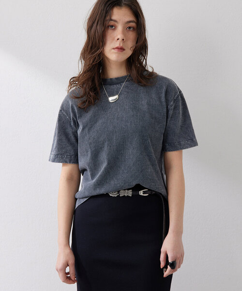 Whim Gazette（ウィムガゼット）の「Sulfur dyeing Tシャツ（Tシャツ/カットソー・レディース・グレー/ブラウン・FREE）」の18枚目の写真