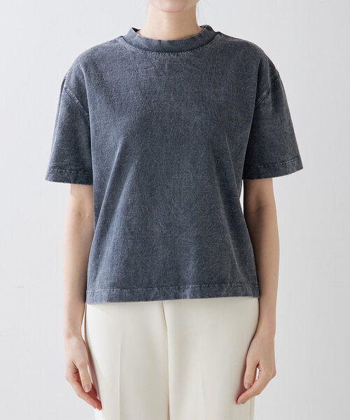 Whim Gazette（ウィムガゼット）の「Sulfur dyeing Tシャツ（Tシャツ/カットソー・レディース・グレー/ブラウン・FREE）」の9枚目の写真