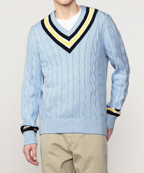 ビンテージBROOKS BROTHERS エキストラコットン Vネックセーター BROOKS BROTHERS(ブルックスブラザーズ) / Vネックセーター(厚手