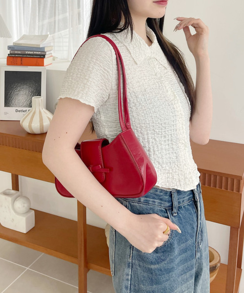 Ada.(エイダ)の「表面感 シアーサッカー クロップド コンパクト シャツ(シャツ/ブラウス・レディース・パープル/ブルー/アイボリー・FREE)」の16枚目の写真