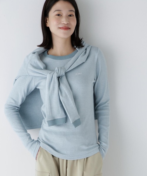 MILLER(ミラー)の「◆【Millerコラボ】パネルリブロングスリーブTシャツ(Tシャツ/カットソー・レディース・ケリーグリーン/ブラック系その他3/ブルー系その他3/レッド系その他4・MEDIUM)」の3枚目の写真