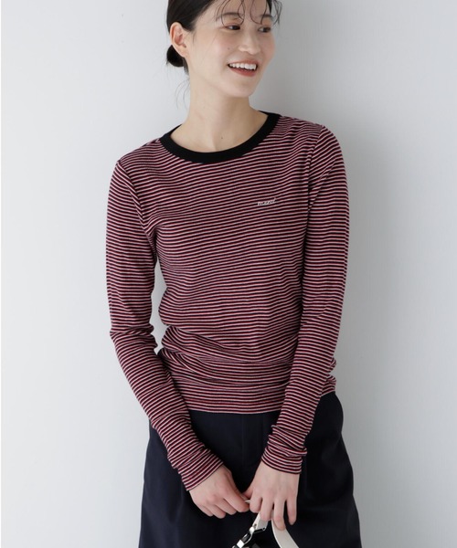 MILLER(ミラー)の「◆【Millerコラボ】パネルリブロングスリーブTシャツ(Tシャツ/カットソー・レディース・ケリーグリーン/ブラック系その他3/ブルー系その他3/レッド系その他4・MEDIUM)」の9枚目の写真