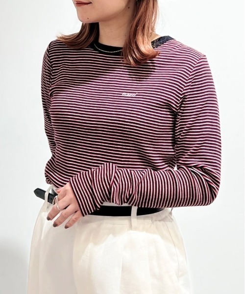 MILLER(ミラー)の「◆【Millerコラボ】パネルリブロングスリーブTシャツ(Tシャツ/カットソー・レディース・ケリーグリーン/ブラック系その他3/ブルー系その他3/レッド系その他4・MEDIUM)」の10枚目の写真
